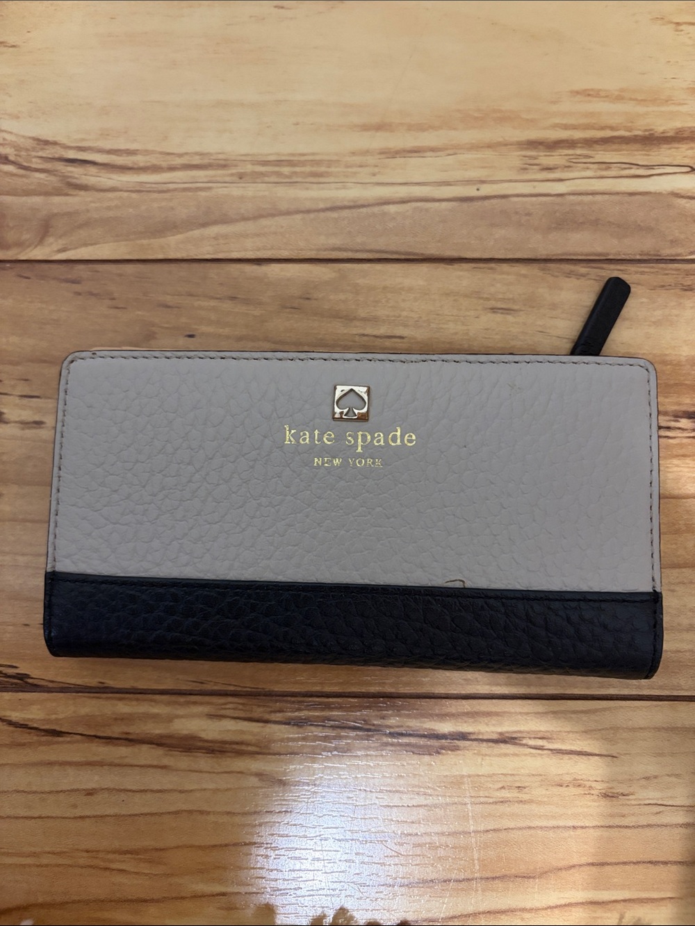 Kate Spade Stacy Slim Colorblock Wallet Nimbus Gray Multi Tusk Interior